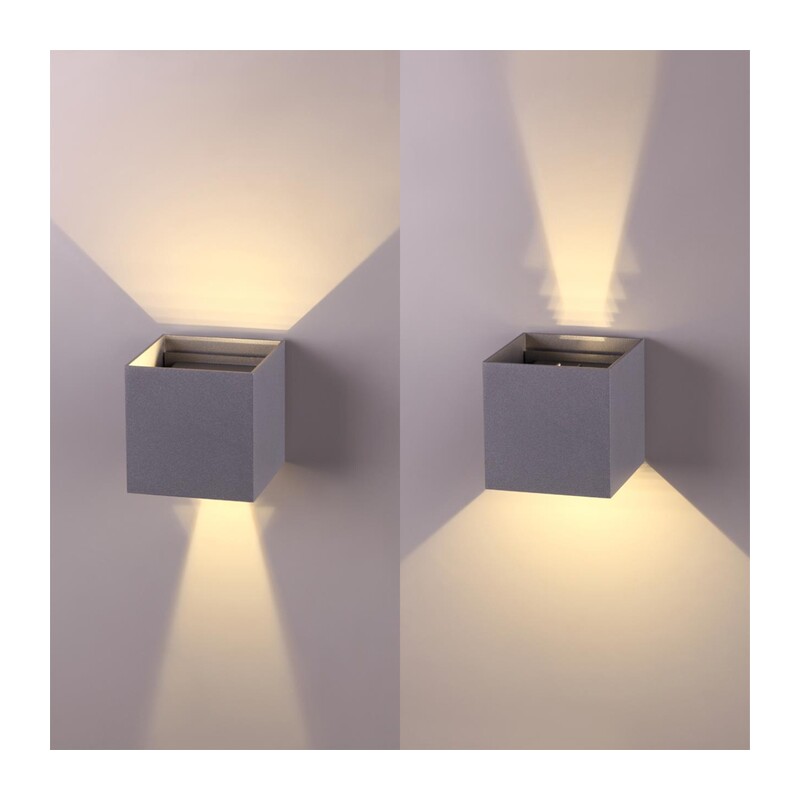 358004 STREET NT19 744 темно-серый Ландшафтный светильник IP54 LED 3000К 2*3W 85-265V KAIMAS