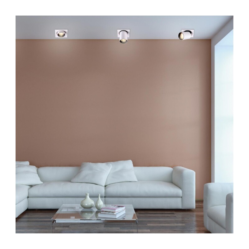 358082 SPOT NT19 528 белый/черный Встраиваемый светильник IP20 LED 3000К 12W 220V LANZA 3