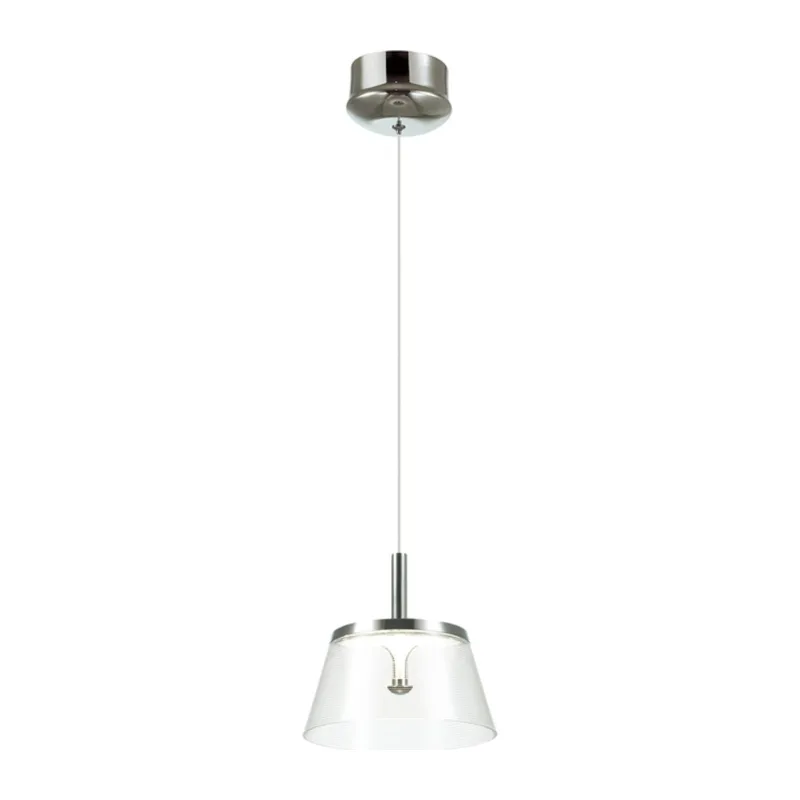 4108/7L L-VISION ODL19 95 белый/хром/прозрачный Подвес LED 7W ABEL
