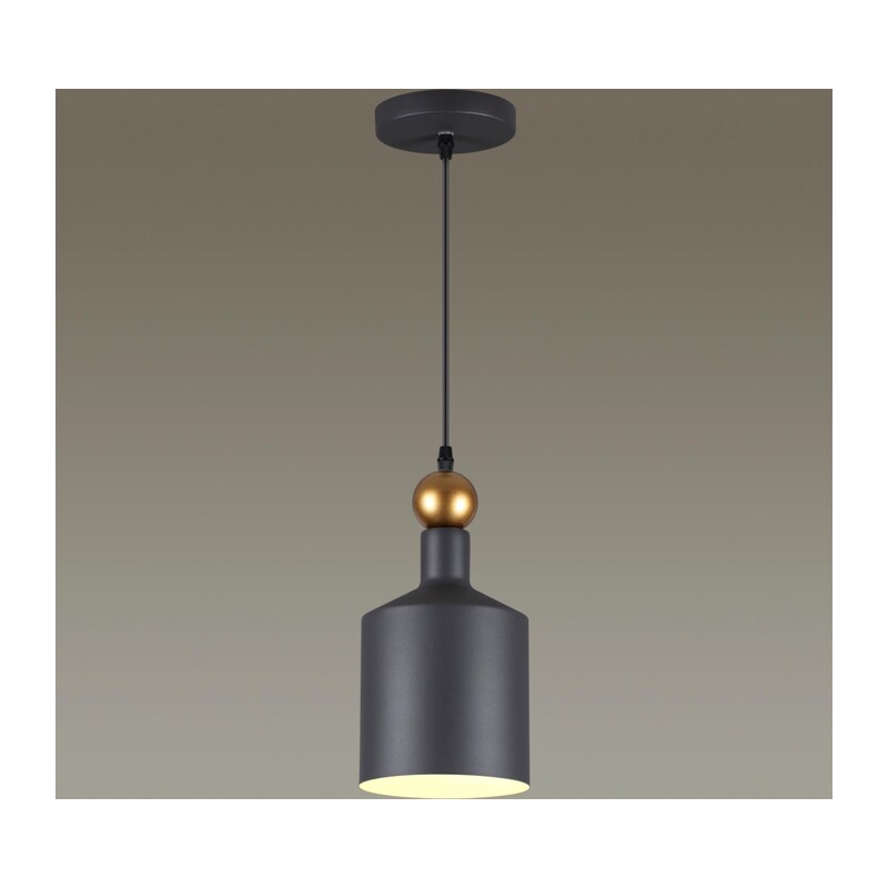 4085/1 PENDANT ODL19 417 темн.серый/золотой Подвес Е27 1*40W 220V BOLLI 3