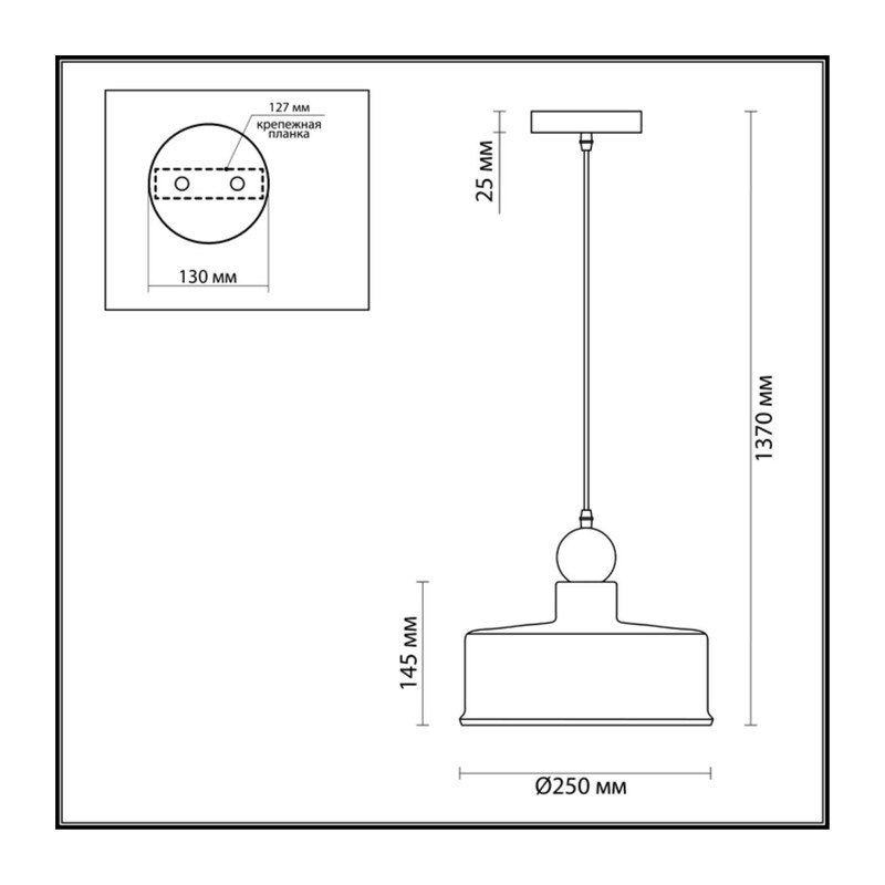 4088/1 PENDANT ODL19 417 темн.серый/золотой Подвес Е27 1*40W BOLLI 2