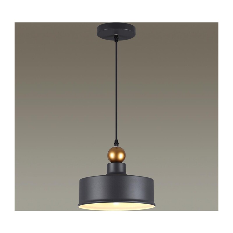 4088/1 PENDANT ODL19 417 темн.серый/золотой Подвес Е27 1*40W BOLLI 3