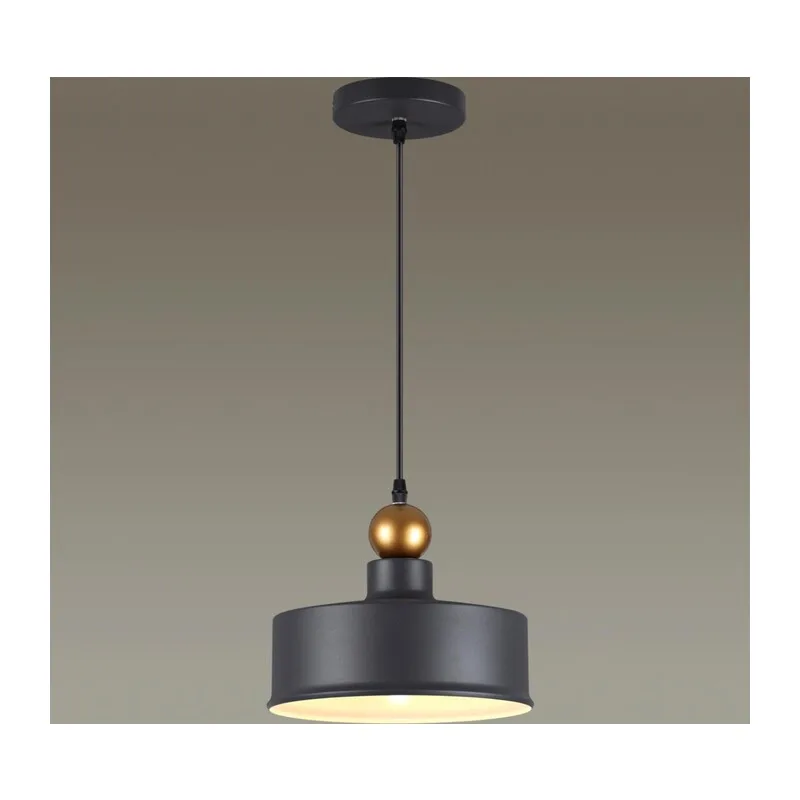 4088/1 PENDANT ODL19 417 темн.серый/золотой Подвес Е27 1*40W BOLLI