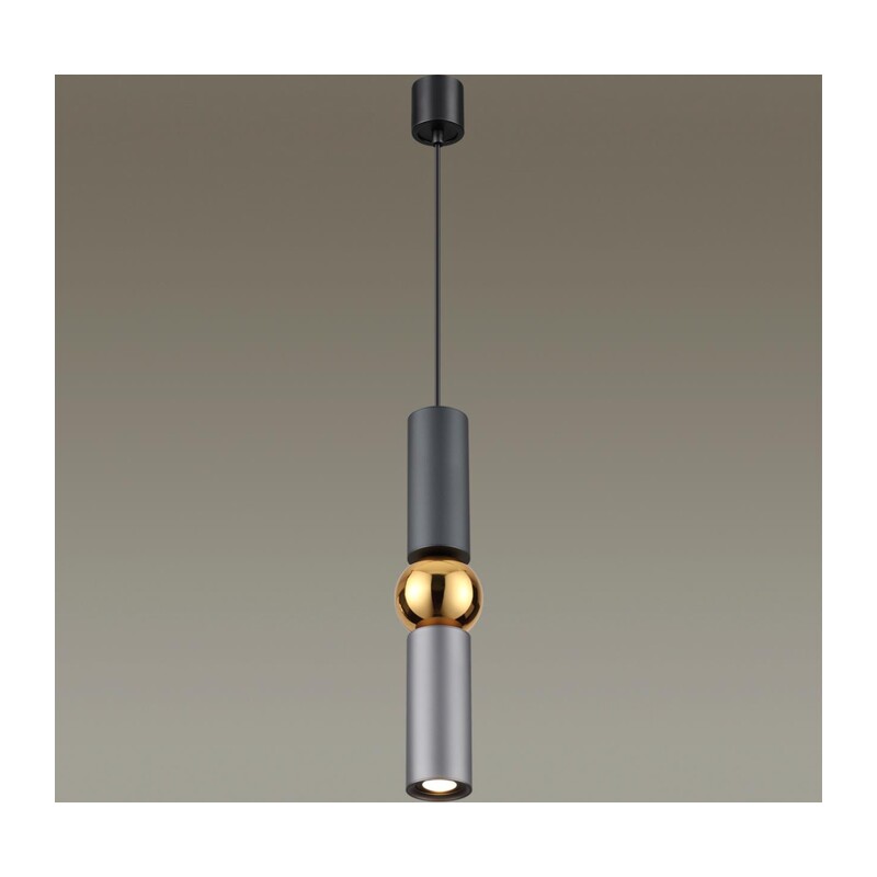 4071/5L L-VISION ODL19 397 серый/золото Подвес GU10 1*5W SAKRA 3