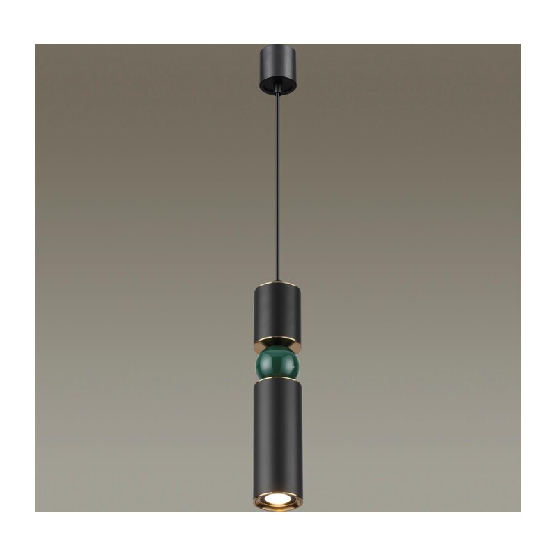 4075/5L L-VISION ODL19 397 черный/золото/зеленый Подвес GU10 1*5W SAKRA 3