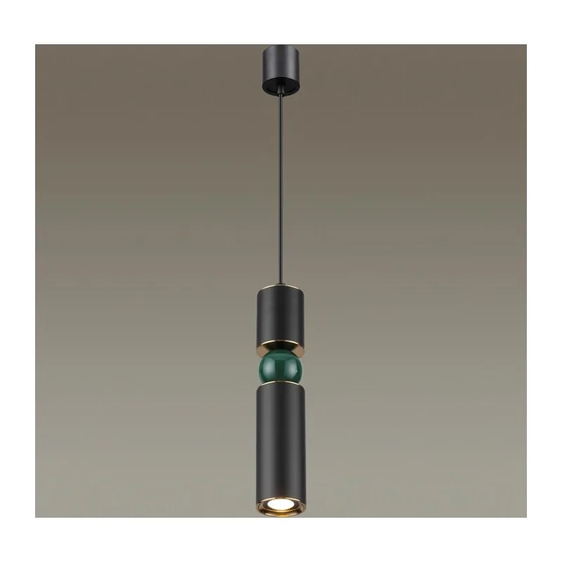 4075/5L L-VISION ODL19 397 черный/золото/зеленый Подвес GU10 1*5W SAKRA