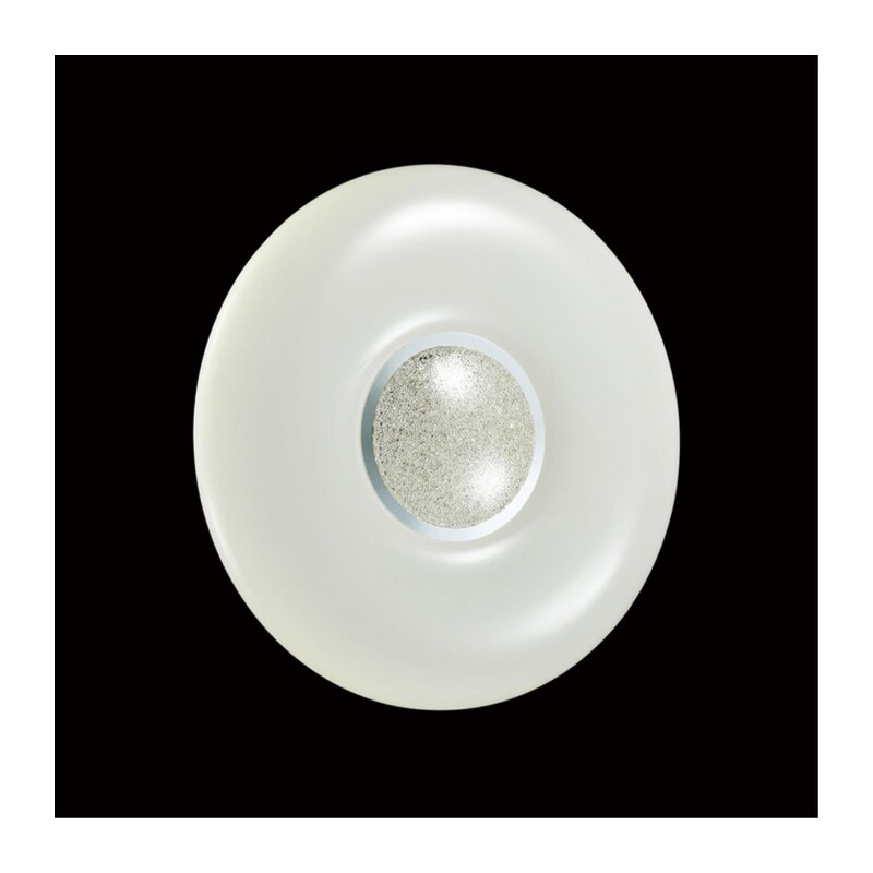 2074/DL PALE SN 000 Светильник пластик/белый/хром/прозрачный LED 48Вт 3000-6300K D410 IP43 пульт ДУ LAZANA 3
