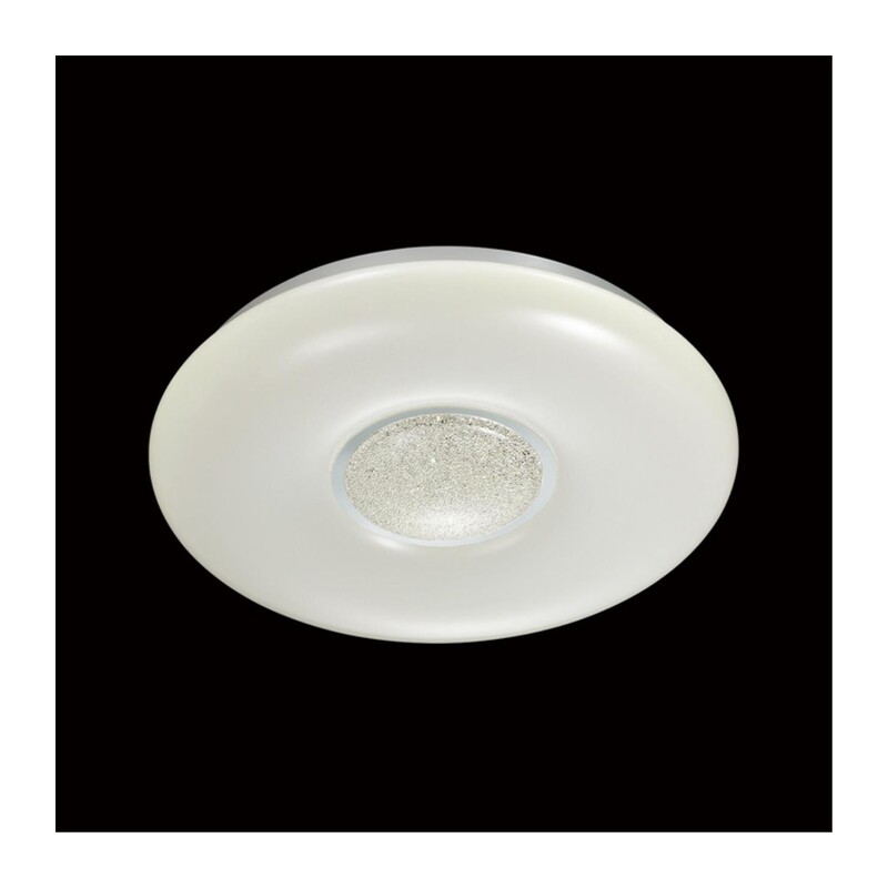 2074/DL PALE SN 000 Светильник пластик/белый/хром/прозрачный LED 48Вт 3000-6300K D410 IP43 пульт ДУ LAZANA 5