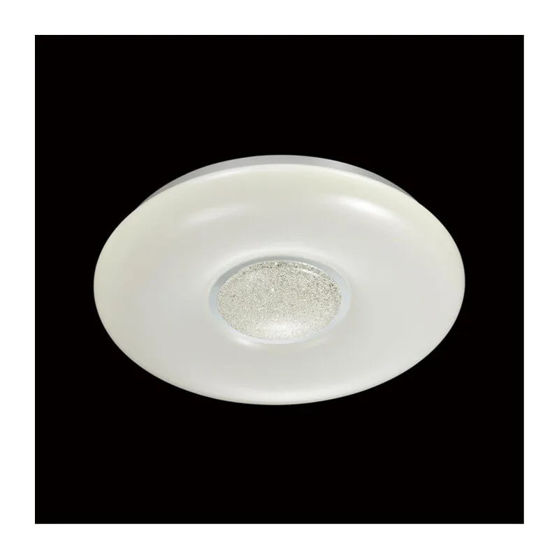 2074/DL PALE SN 000 Светильник пластик/белый/хром/прозрачный LED 48Вт 3000-6300K D410 IP43 пульт ДУ LAZANA 4