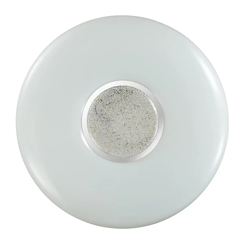 2074/DL PALE SN 000 Светильник пластик/белый/хром/прозрачный LED 48Вт 3000-6300K D410 IP43 пульт ДУ LAZANA