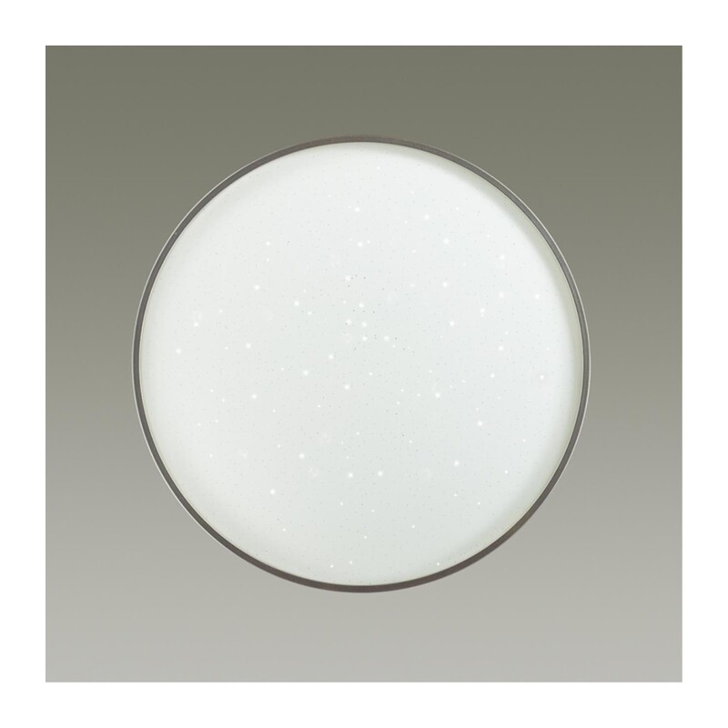 2076/DL PALE SN 000 Светильник пластик/белый/серебристый LED 48Вт 3000-6300K D390 IP43 пульт ДУ GETA SILVER 3