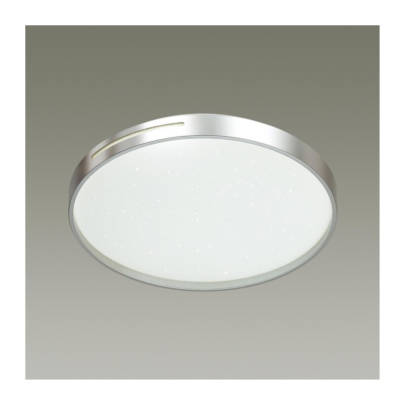 2076/DL PALE SN 000 Светильник пластик/белый/серебристый LED 48Вт 3000-6300K D390 IP43 пульт ДУ GETA SILVER 5