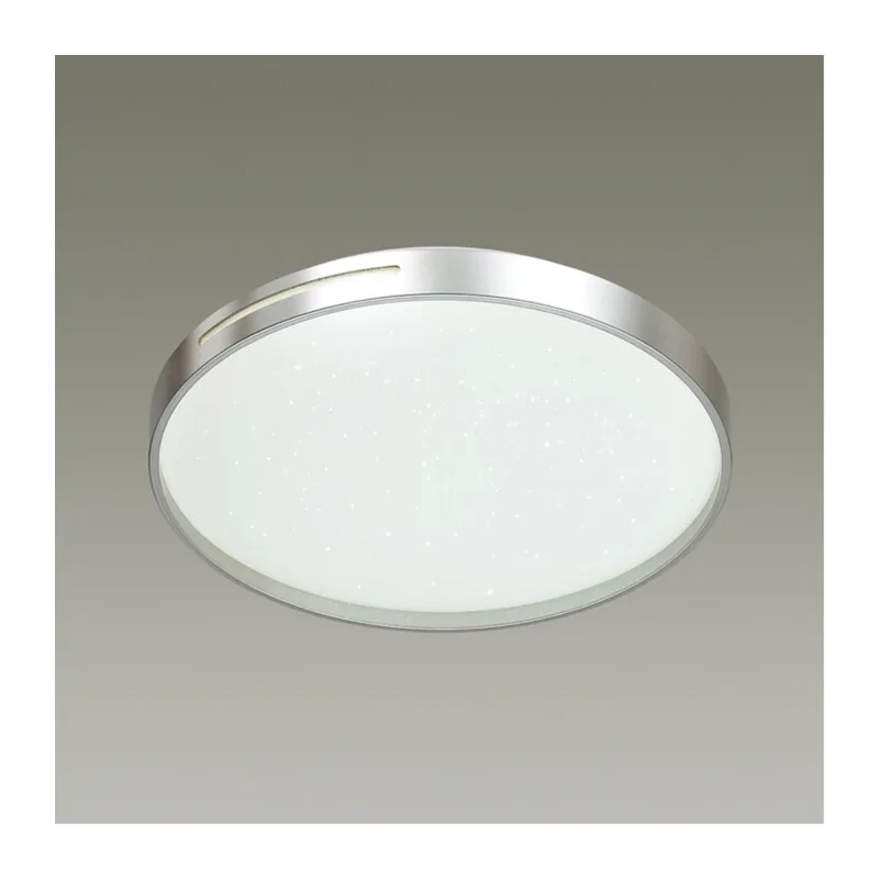 2076/DL PALE SN 000 Светильник пластик/белый/серебристый LED 48Вт 3000-6300K D390 IP43 пульт ДУ GETA SILVER 4