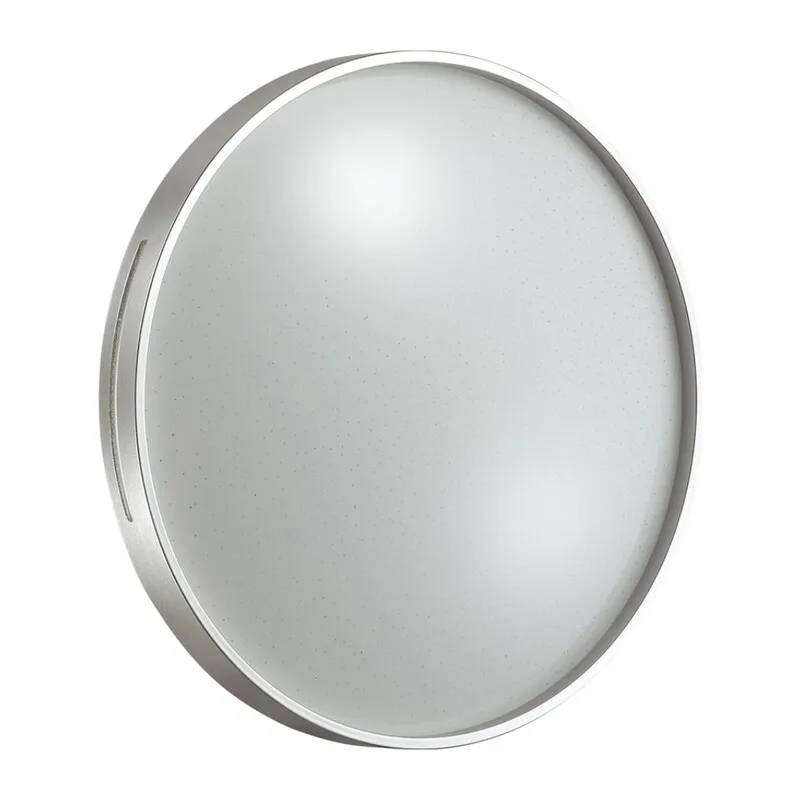 2076/DL PALE SN 000 Светильник пластик/белый/серебристый LED 48Вт 3000-6300K D390 IP43 пульт ДУ GETA SILVER