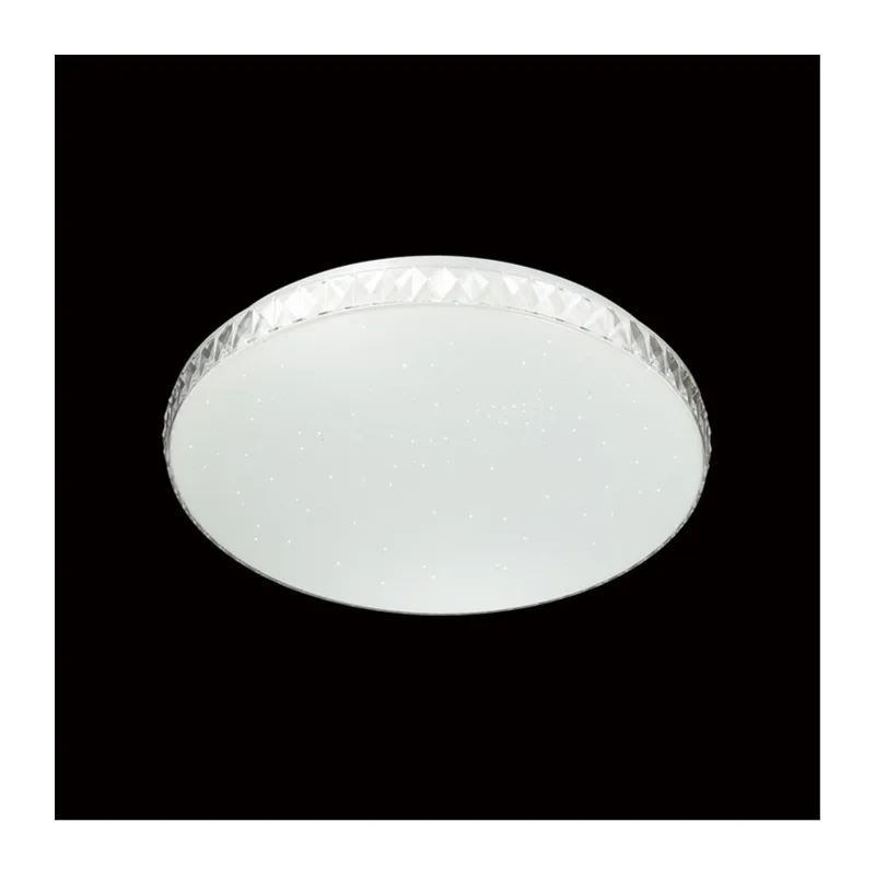2077/EL PALE SN 194 Светильник пластик/белый/прозрачный LED 72Вт 3000-6300K D500 IP43 пульт ДУ DINA 3