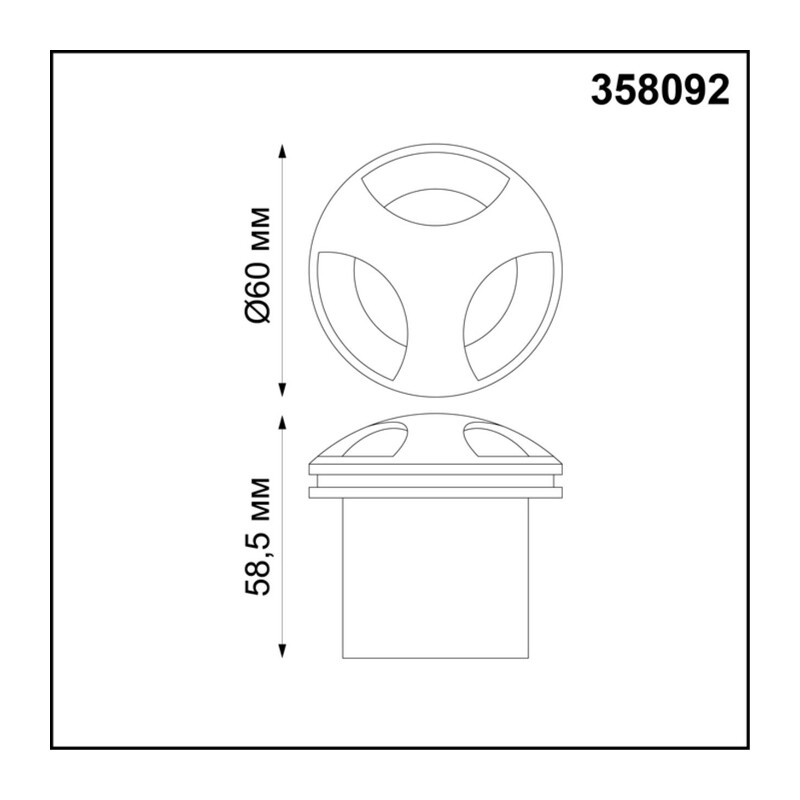 358092 STREET NT19 770 черный Подсветка лестницы IP65 LED 4000K 3W 220V SCALA