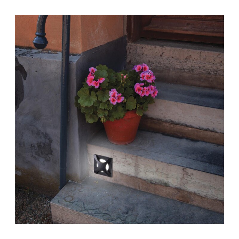 358093 STREET NT19 770 черный Подсветка лестницы IP65 LED 4000K 3W 220V SCALA 3