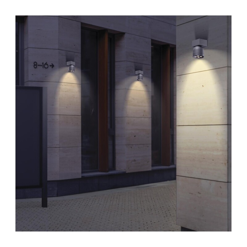 358113 STREET NT19 366 темно-серый  Ландшафтный настен.светильник IP65 LED 3000К 10W GALEATI 3