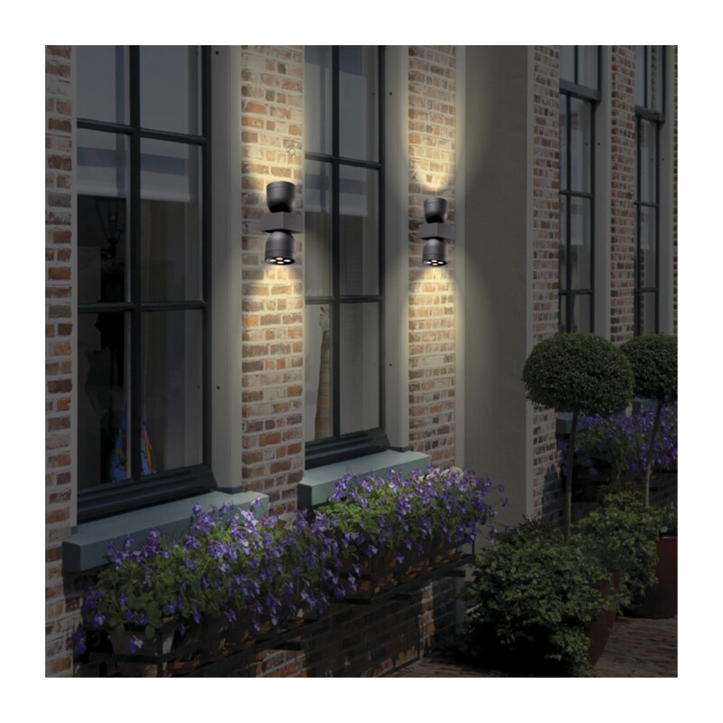 358114 STREET NT19 366 темно-серый  Ландшафтный настен.светильник IP65 LED 3000К 20W GALEATI 3