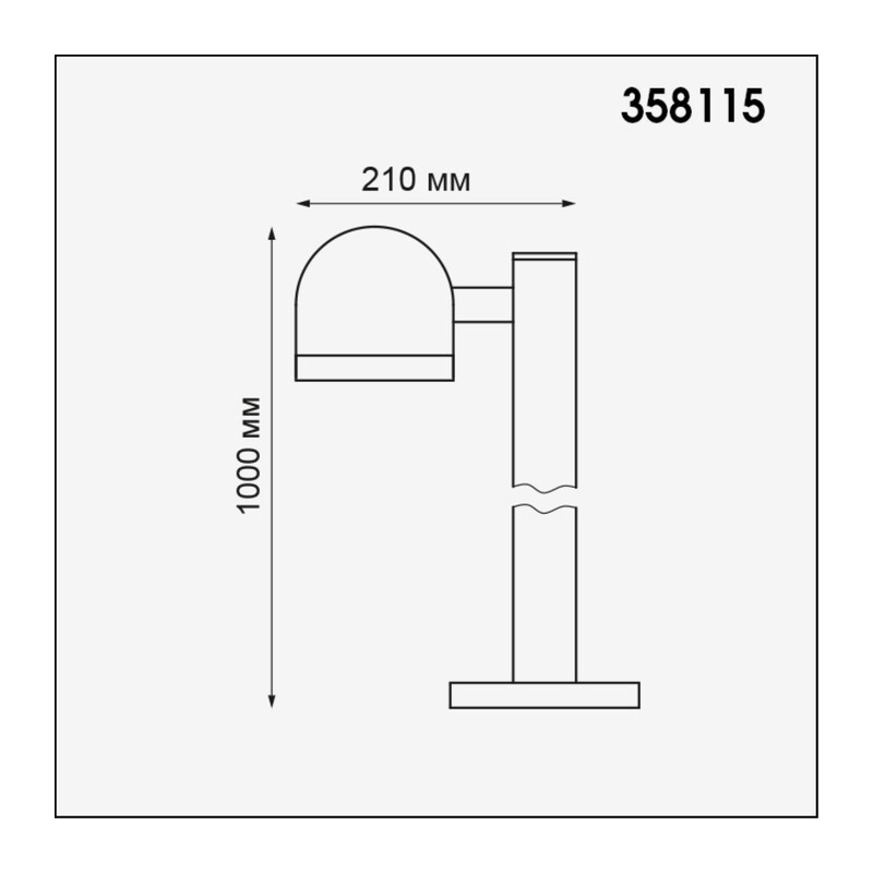 358115 STREET NT19 366 темно-серый  Ландшафтный светильник IP65 LED 3000К 10W 100-240V GALEATI