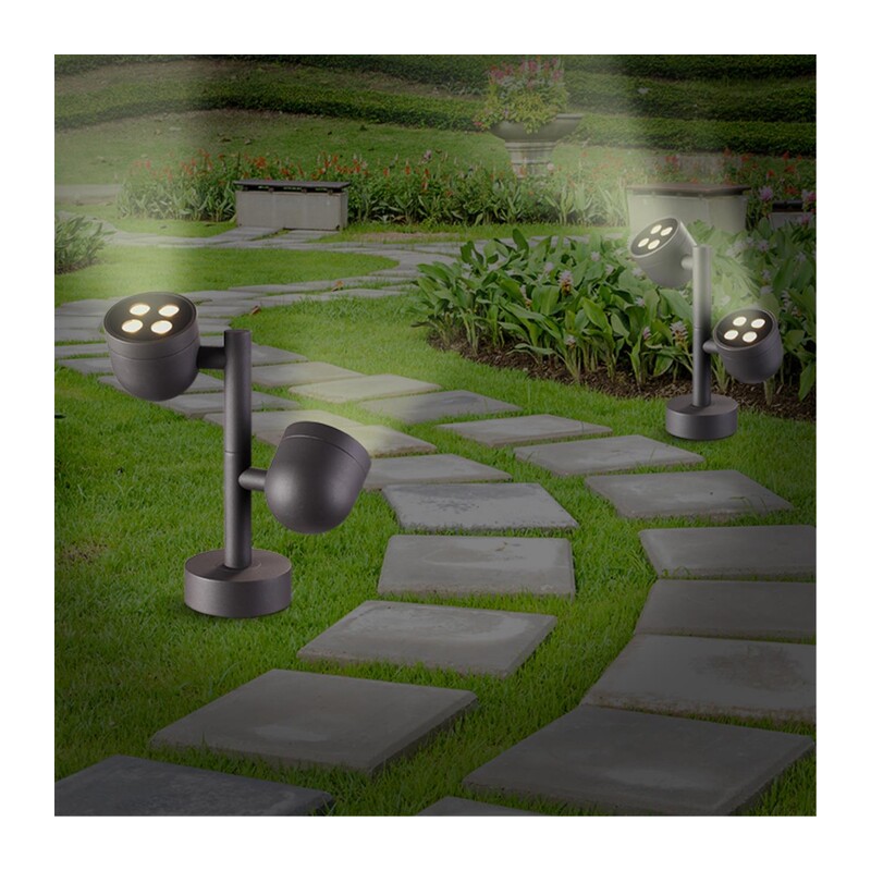 358117 STREET NT19 367 темно-серый  Ландшафтный светильник IP65 LED 3000К 20W 100-240V GALEATI 4