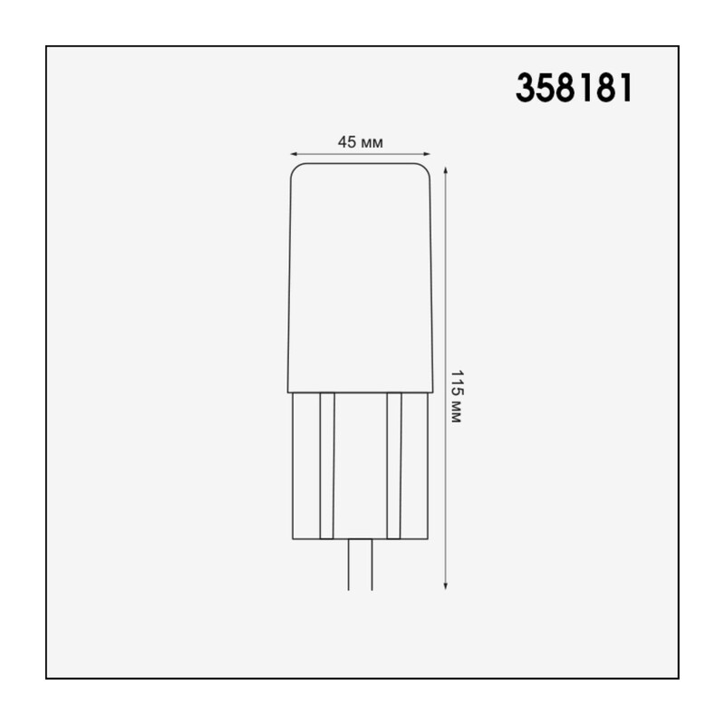 358181 STREET NT19 786 белый Ландшафтный светильник IP65 LED 4000K 3W 100-240V NOKTA 3