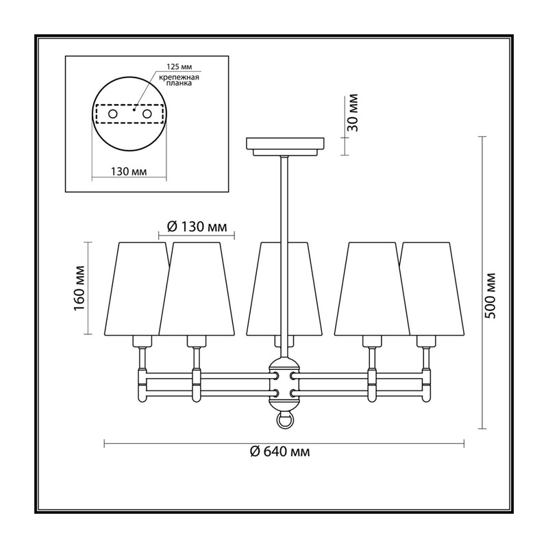 4436/5C NEOCLASSI LN26 073 золотой, белый Люстра потолочная E14 5*40W 220V DORIS 2