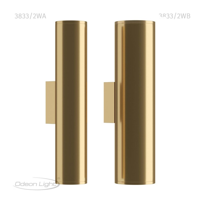 3833/2WB HIGHTECH ODL20 445 золотистый/металл Настенный светильник E27, LED max 7W 220V DARIO 2