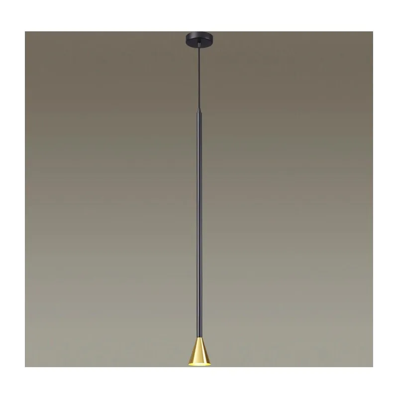 3884/1GB HIGHTECH ODL20 349 черно-золотистый/металл Подвесной светильник LED GU10 7W 220V PIPA 2