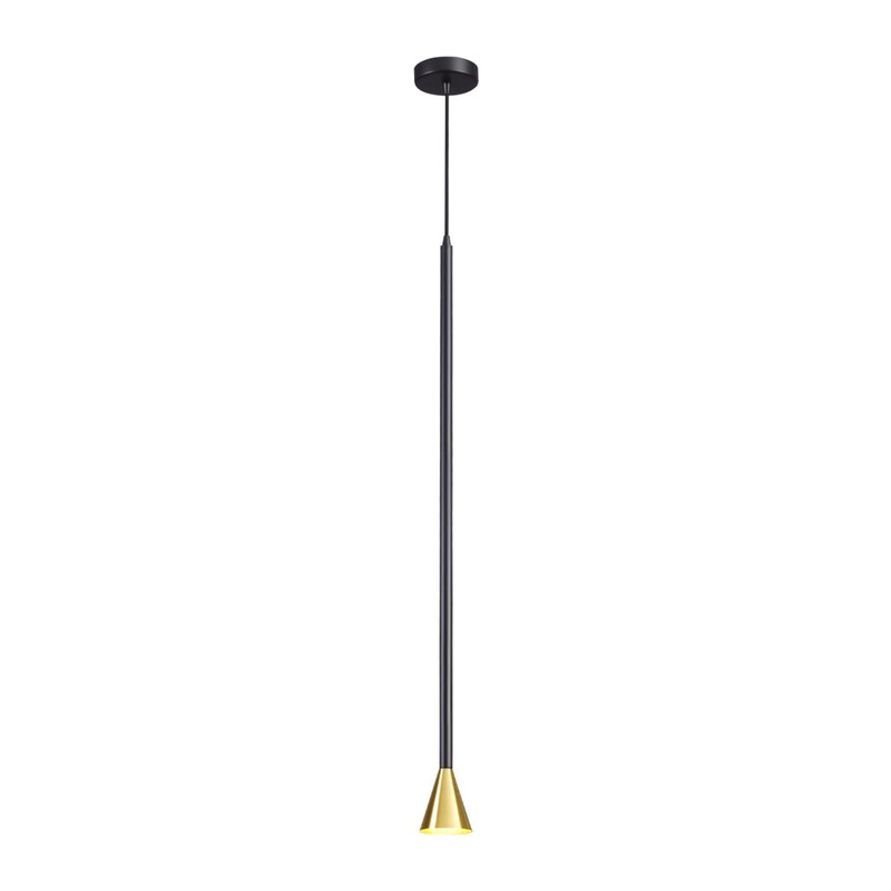 3884/1GB HIGHTECH ODL20 349 черно-золотистый/металл Подвесной светильник LED GU10 7W 220V PIPA