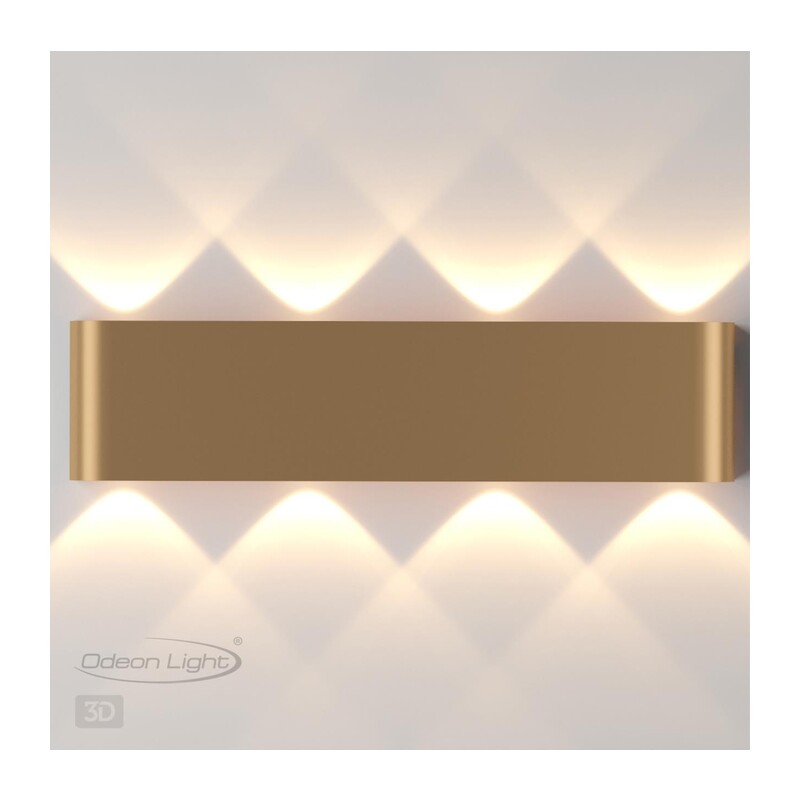 3893/8WL HIGHTECH ODL20 000 золотистый/металл Настенный светильник LED 3000K 8W 220V MAGNUM 2