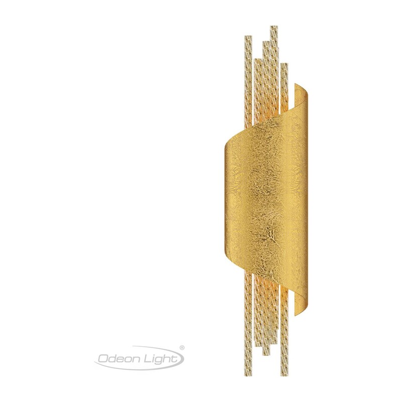 3901/5W L-VISION ODL20 521 золотистый/стекло/металл Настенный светильник LED 4000K 5W 220V MONICA 2