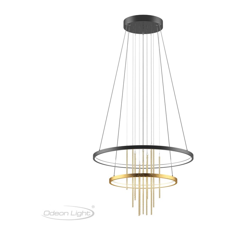 3901/63L L-VISION ODL20 521 золотистый/стекло/металл Подвесной светильник LED 4000K 63W 220V MONICA 2