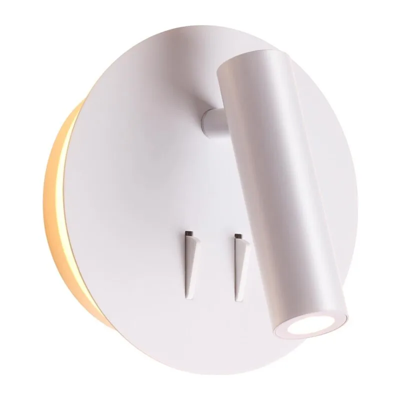3912/9WL HIGHTECH ODL20 471 бел/металл Наст-й свет-к с лампой д/чтения с выкл LED 9W 3000K 220V BEAM