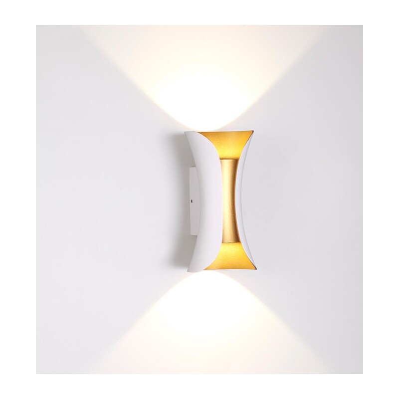 3886/6WG HIGHTECH ODL20 501 бел/золот/металл Настен.светильник LED 4000K 120° 6W 220V IP54 KRISTA