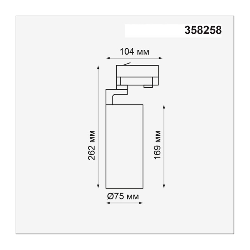 358258 PORT NT19 268 черный Трехфазный трековый светодиодный светильник IP20 LED 30W 220-240V HELIX