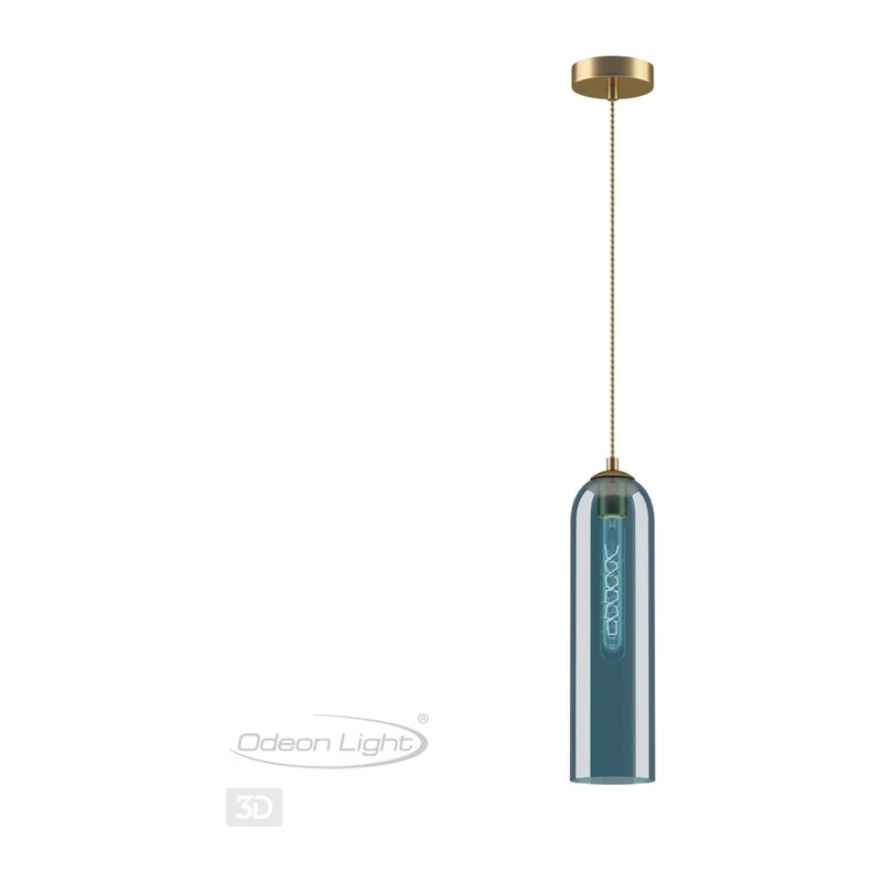 4641/1 PENDANT ODL20 407 золотой/синий Подвес E27 60W 220V VOSTI 2