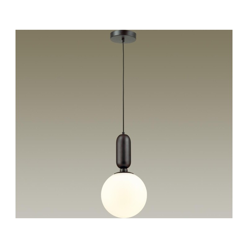 4668/1 PENDANT ODL20 393 черный/белый Подвес E27 1*40W (тип лампы СВЕЧА) 220V OKIA 4