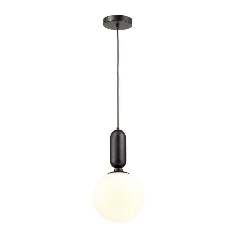 4668/1 PENDANT ODL20 393 черный/белый Подвес E27 1*40W (тип лампы СВЕЧА) 220V OKIA