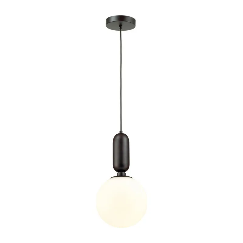 4668/1 PENDANT ODL20 393 черный/белый Подвес E27 1*40W (тип лампы СВЕЧА) 220V OKIA