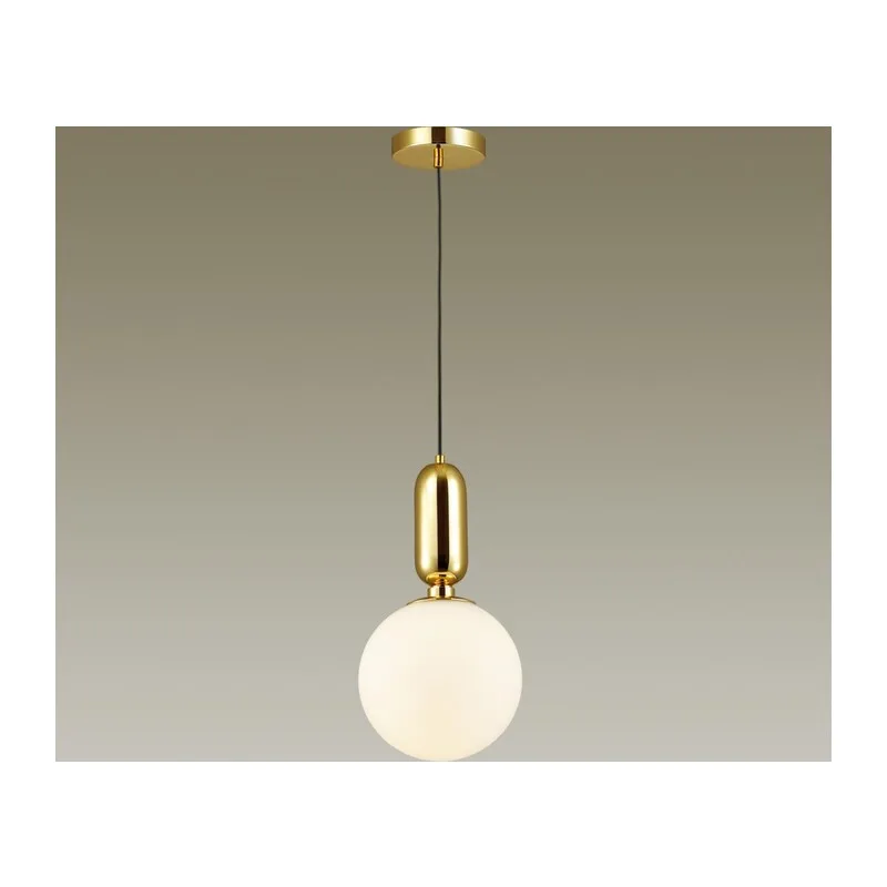 4669/1 PENDANT ODL20 393 золотой/белый Подвес E27 1*40W (тип лампы СВЕЧА ) 220V OKIA 2