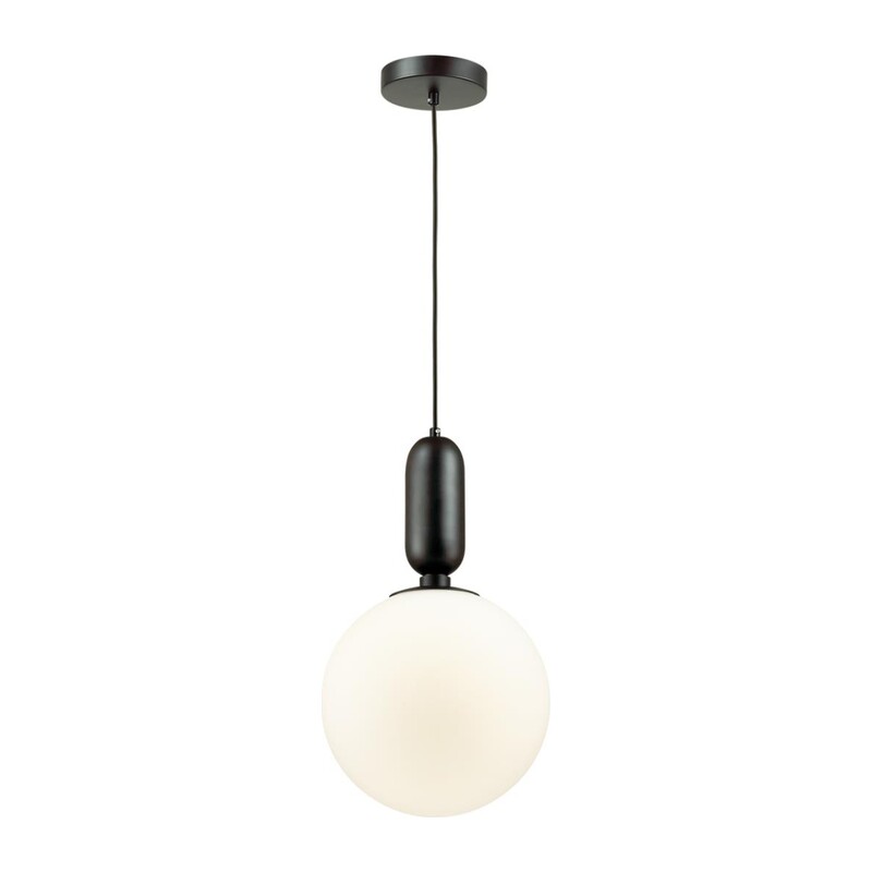 4671/1 PENDANT ODL20 393 черный/белый Подвес E27 1*40W (тип лампы СВЕЧА ) 220V OKIA