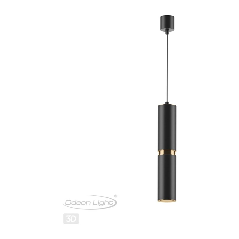 4742/5L L-VISION ODL20 395 черный/золотой Подвес GU10 5W 220V AFRA