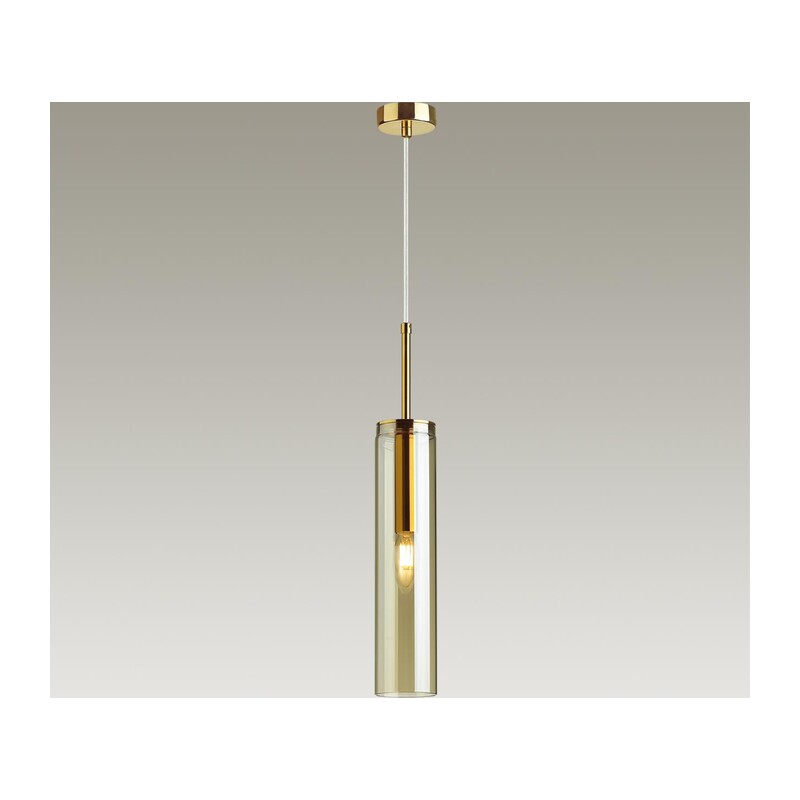 4693/1 PENDANT ODL20 000 золотой/янтарный Подвес E14 1*40W KLUM 4