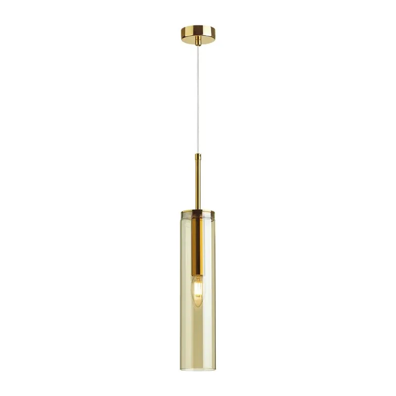 4693/1 PENDANT ODL20 000 золотой/янтарный Подвес E14 1*40W KLUM