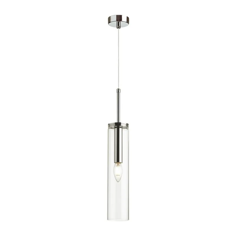 4695/1 PENDANT ODL20 000 хром/прозрачный Подвес E14 1*40W KLUM