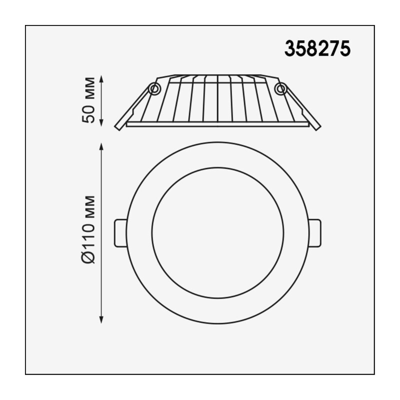 358275 SPOT NT19 556 белый Встраиваемый светильник IP20 LED 4000K 8W 100-240V GESSO