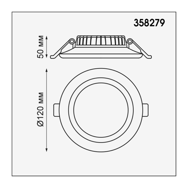 358279 SPOT NT19 557 белый Встраиваемый светильник IP20 LED 4000K 12W 85-265V JOIA
