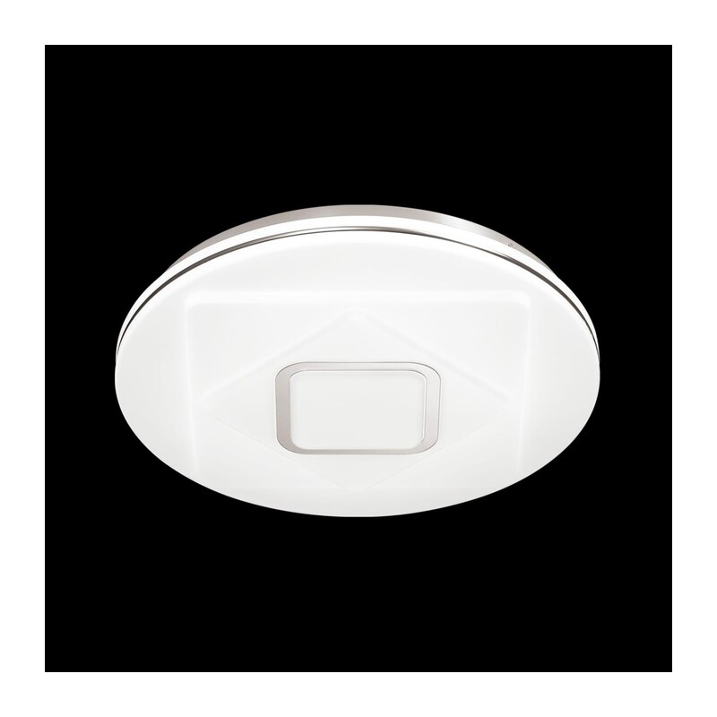 3037/DL COLOR SN 000 Светильник пластик/белый/хром LED 48Вт 3000-6500K D380 IP43 пульт ДУ/RGB/LampSmart COVA 5