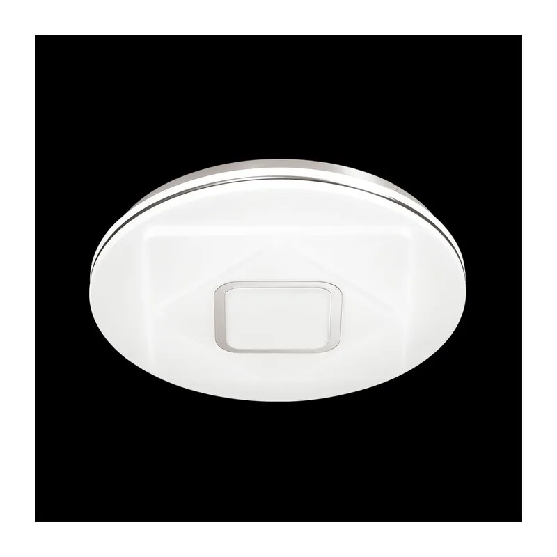 3037/DL COLOR SN 000 Светильник пластик/белый/хром LED 48Вт 3000-6500K D380 IP43 пульт ДУ/RGB/LampSmart COVA 3